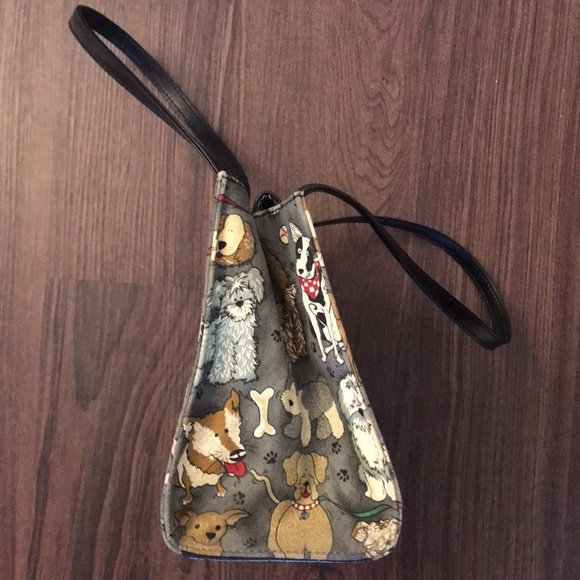 Cute Dog Print Handbag - Shades of Gray/Tan/White - For Ultimate Dog lover! $20 - Picture 11 of 13